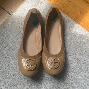 Tory Burch tan/beige ballet flats